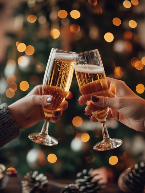 祝うためにビールを飲む友達