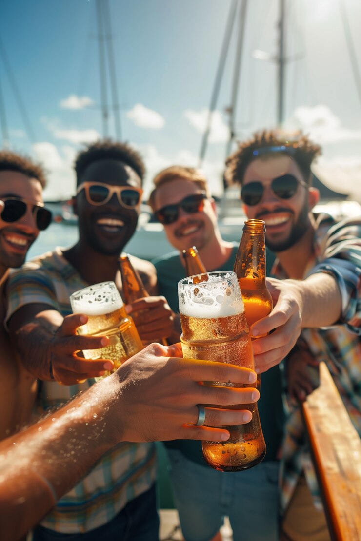 Free Photo friends toasting with beer for oktoberfest