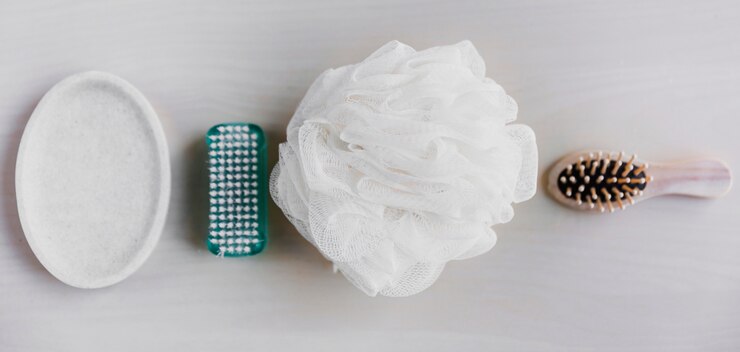 Free Photo from above bath supplies