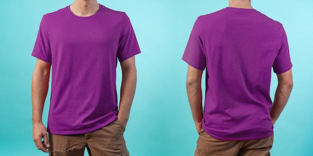 blue purple t shirt