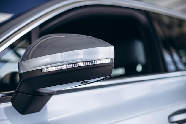 Front mirror in a brand new car