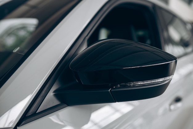 Front mirror in a brand new car