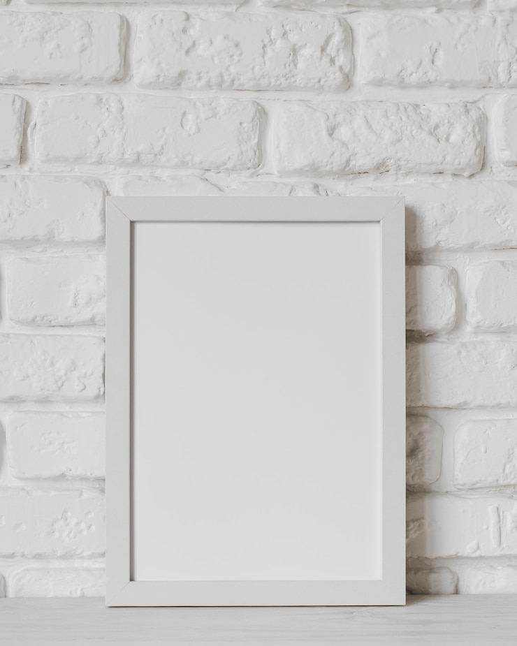 Free Photo front view of blank frame concept