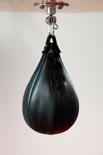 Front view of boxing equipment