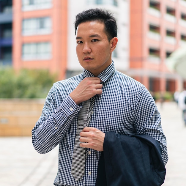 Front view of business man in suit