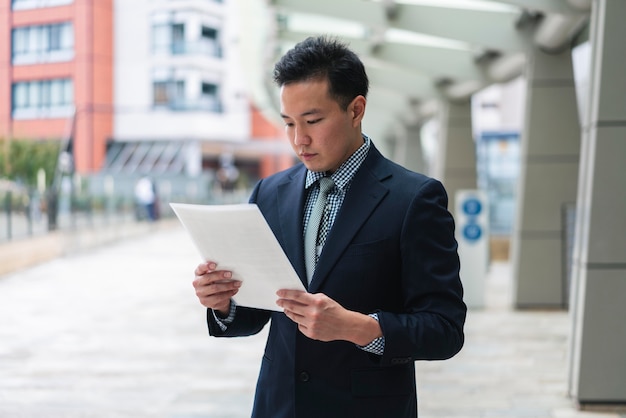 Front view of business man in suit