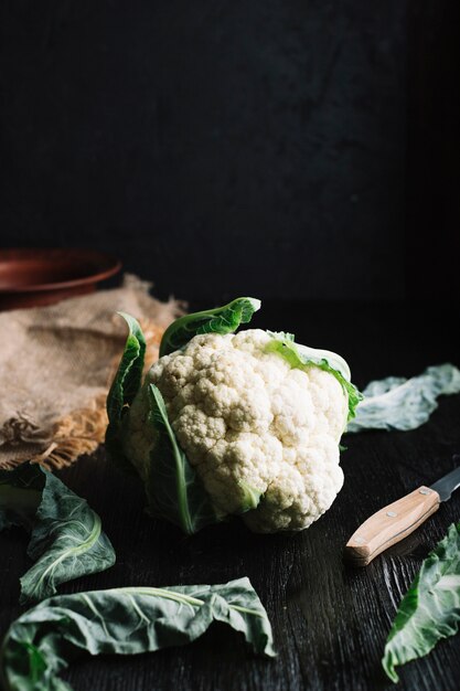 전면보기 맛있는 자란 콜리 플라워