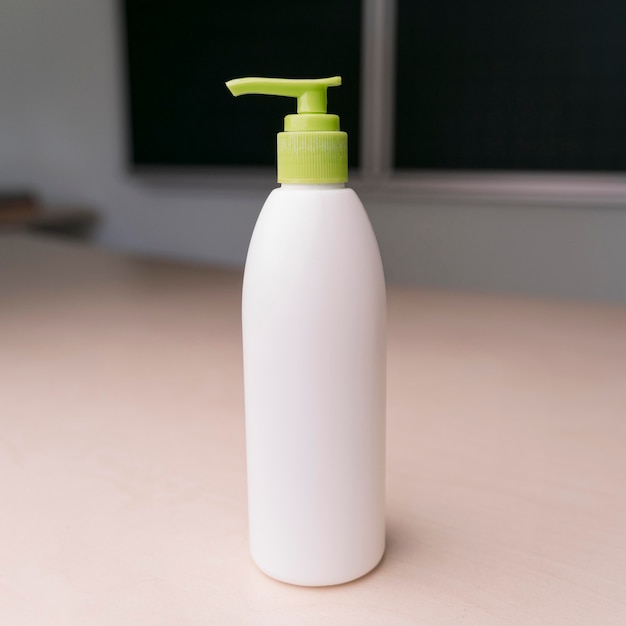 Front view of disinfectant bottle concept