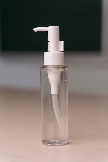 Front view of disinfectant bottle concept