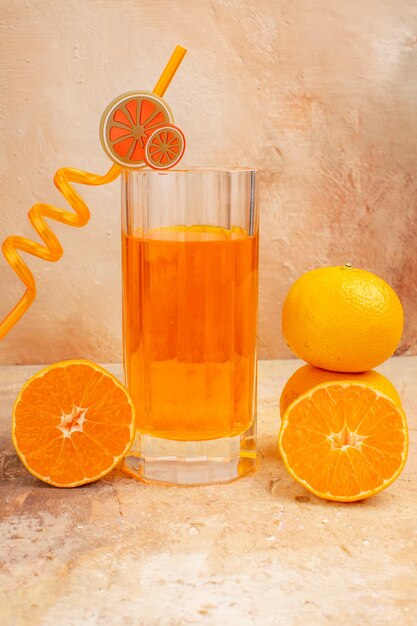 Front view fresh tangerines with juice on light background