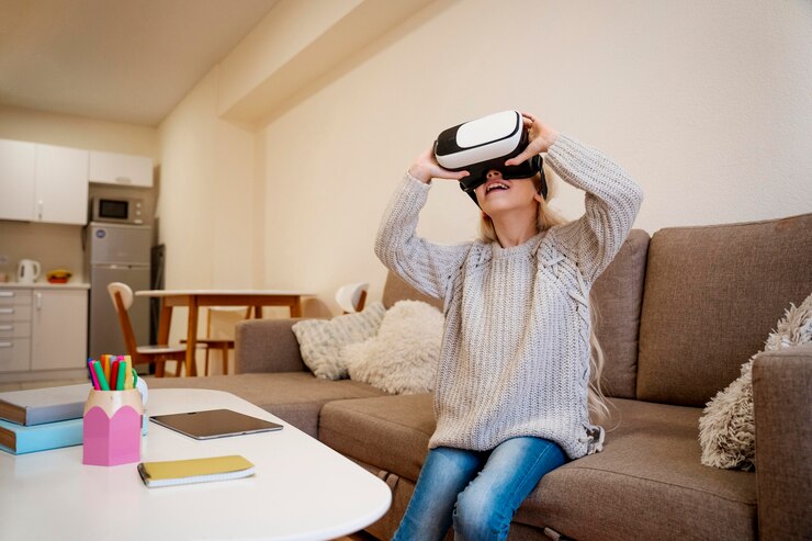 Бесплатный Фотография вид спереди детей в очках vr