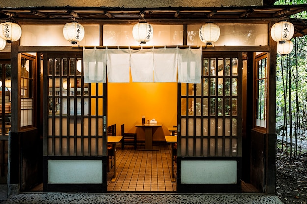 無料写真 日本のお寺の入り口の正面図