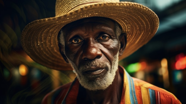 Free photo front view old man portrait