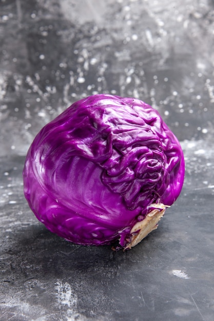 Front view red cabbage fresh vegetable