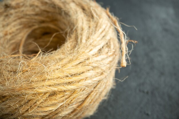 Front view simple ropes on dark background photo color tissue