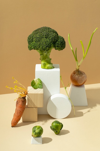 野菜の正面図