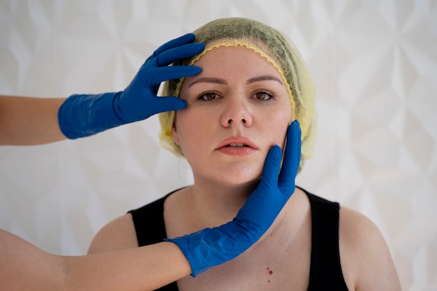 Front view woman wearing cap