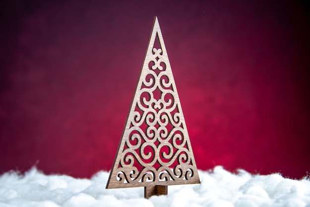 Free photo front view xmas tree decoration