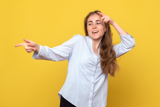 Front View of Young Female Excited: Free Stock Photos