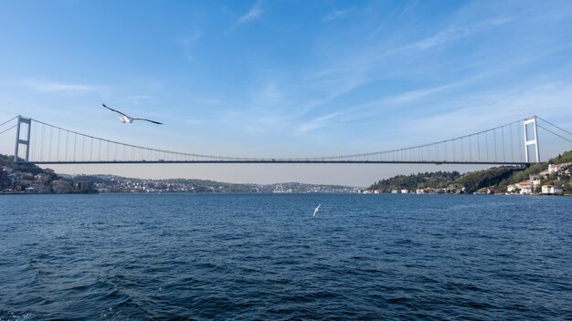 Frontal landscape of the Bosphorus on the Black Sea