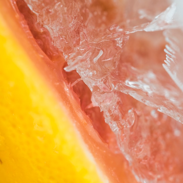 Frozen grapefruit