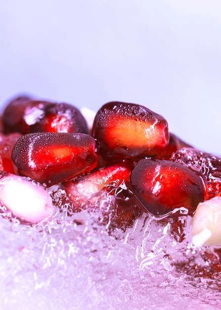 Frozen pomegranate seeds