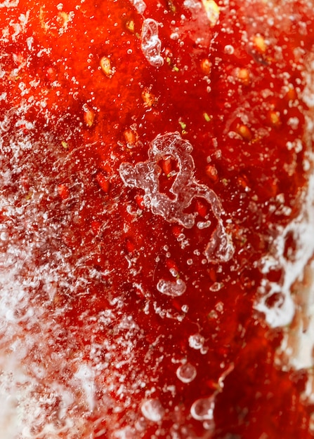 Frozen strawberry