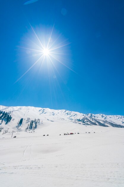 frozen winter environment blue outdoor