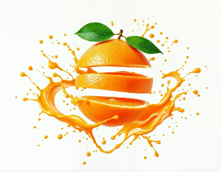Free Photo fruit splash illustration with juice