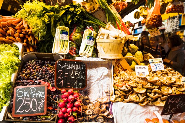 Fruit stand background