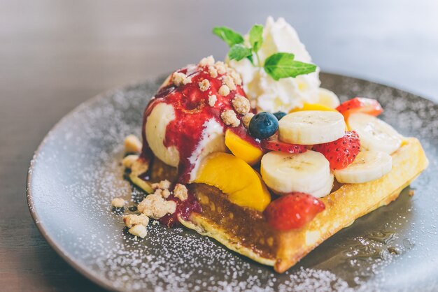 Fruit waffle