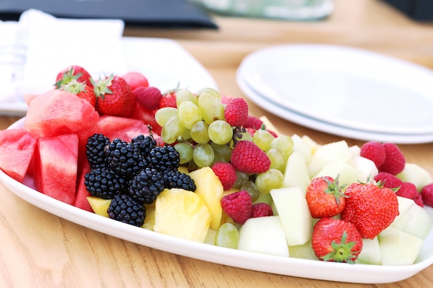 Fruits on a dish