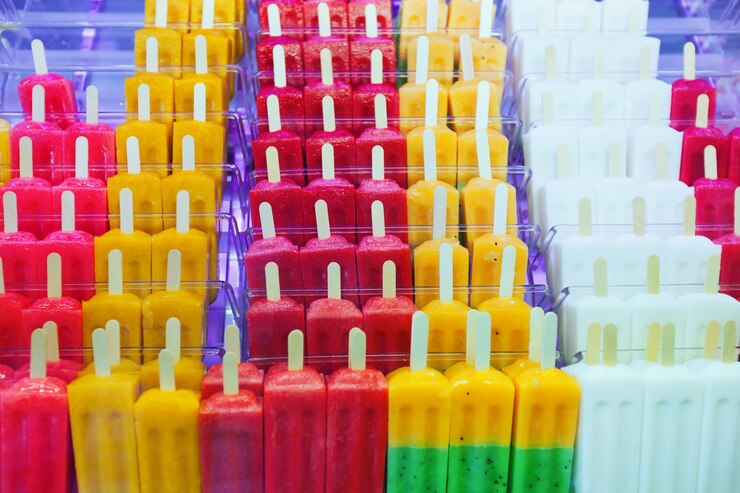 Free Photo fruits ice cream