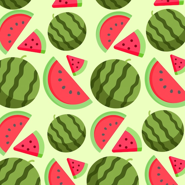 Fruity collage with watermelon
