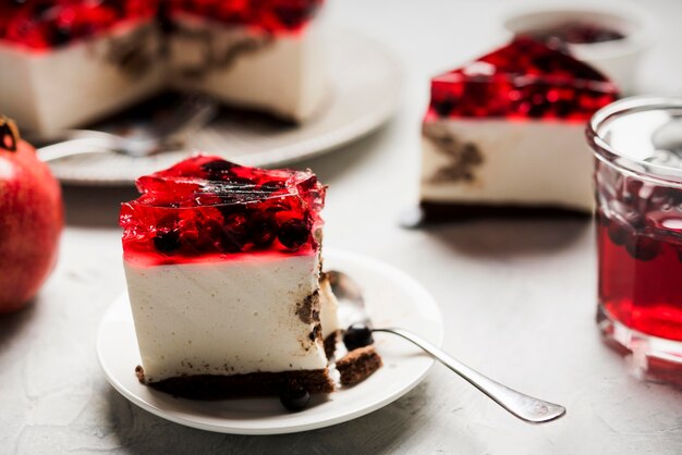 Fruity jelly cake assortment