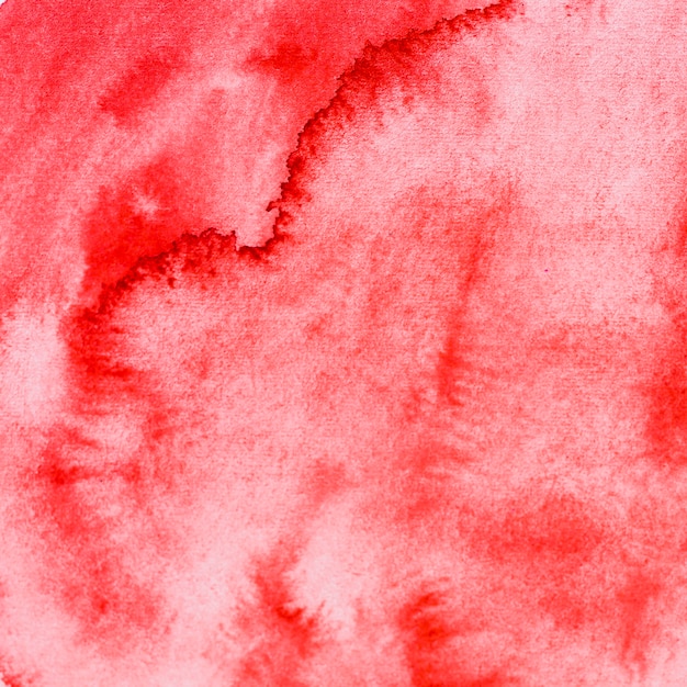 Полнокадровый фон красной акварельной краски