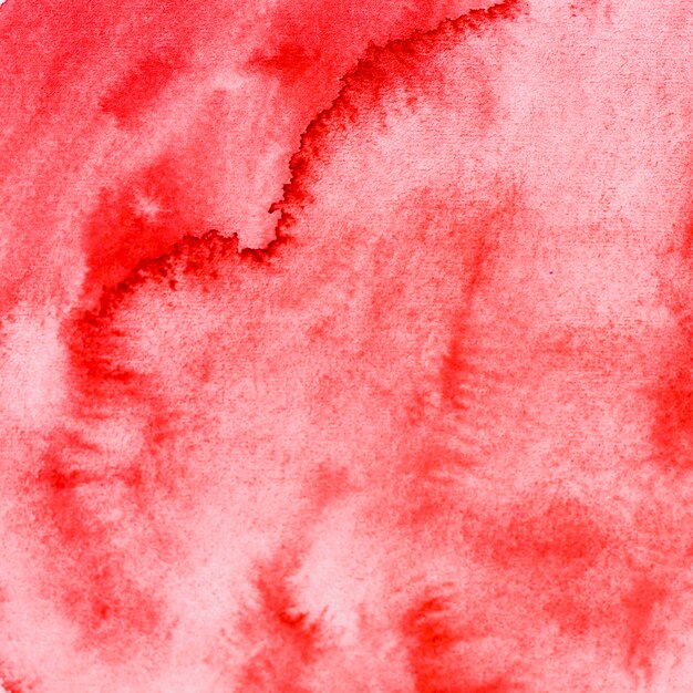 赤い水彩画のフルフレームの背景