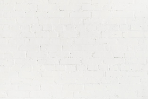 Full frame of blank empty brick white wall