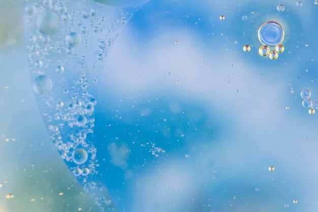 Full frame of blue background with bubbles