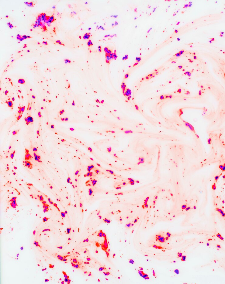 मुफ़्त फोटो full frame of color pattern on the liquid