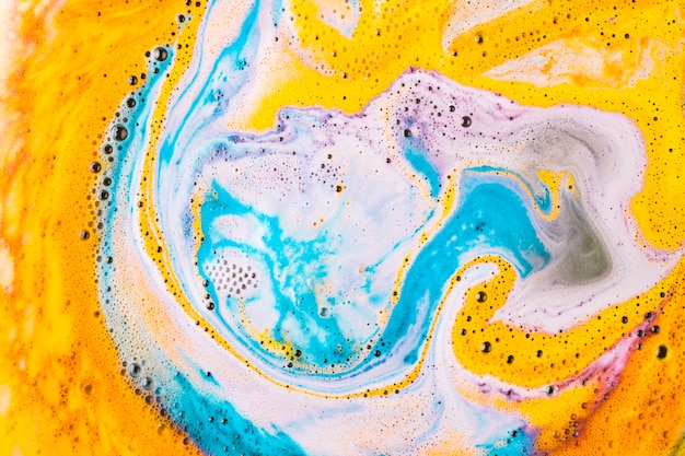 Full frame of colorful color mix natural bath bomb