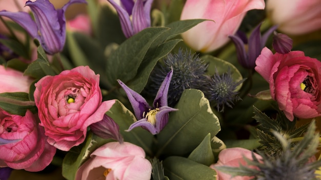 Full frame of flower bouquet