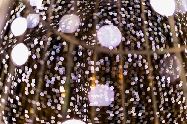 Full frame of glowing long exposure bokeh backdrop