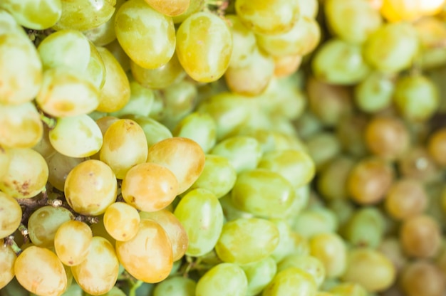 Full frame of green grapes