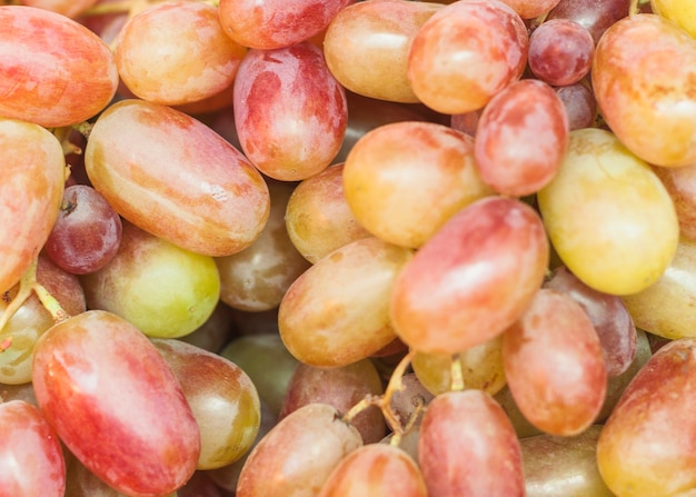 Full frame of organic grapes