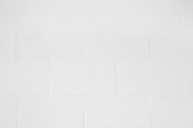 Full frame of white blank brick wall