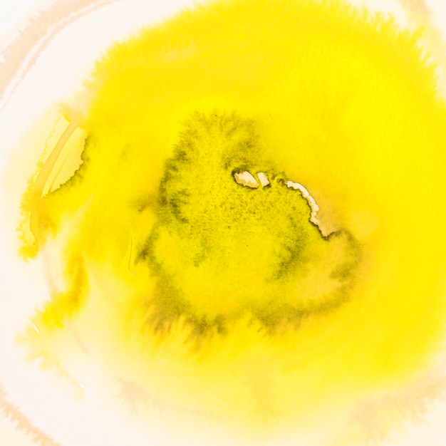 Full frame di acquerello giallo con texture di sfondo