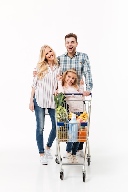 Full length portrait of a lovely family