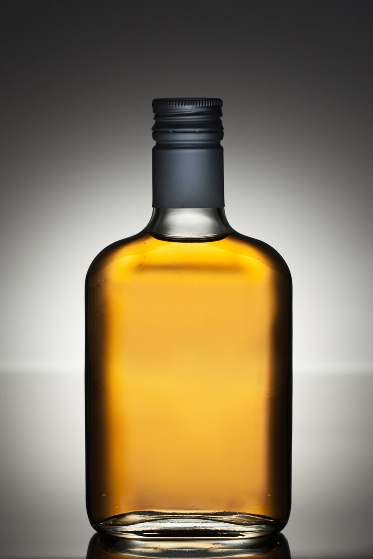 Free Photo full liquor bottle