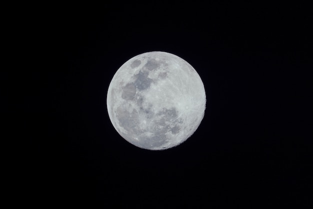 full moon on dark background